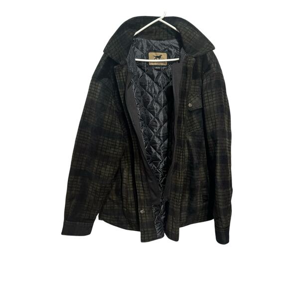 Vintage Irish Setter by Red Wing Green Plaid Hunting Full Zip Jacket Size XXL - Picture 4 of 9
